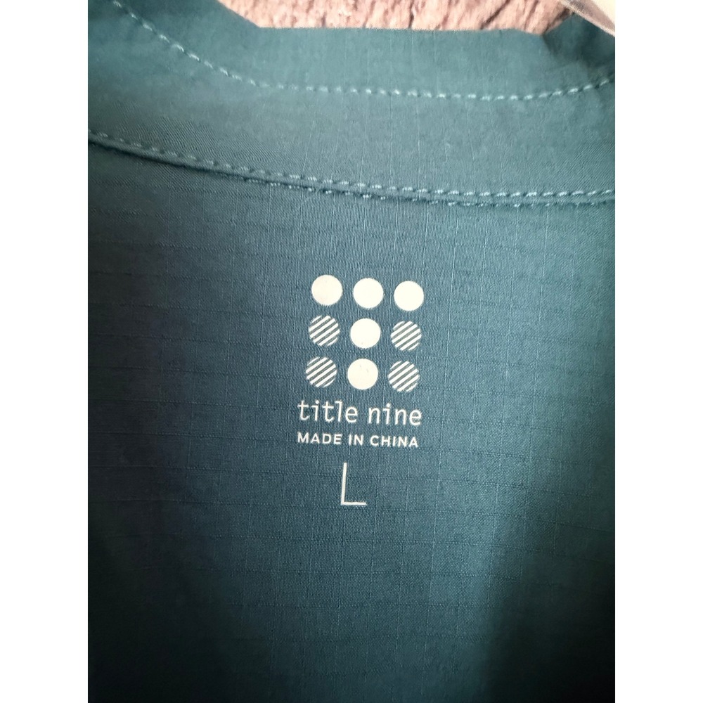 Title Nine Dress Utility Brash Teal Travel Athleisure Versatile Size Large NWT - Picture 8 of 9